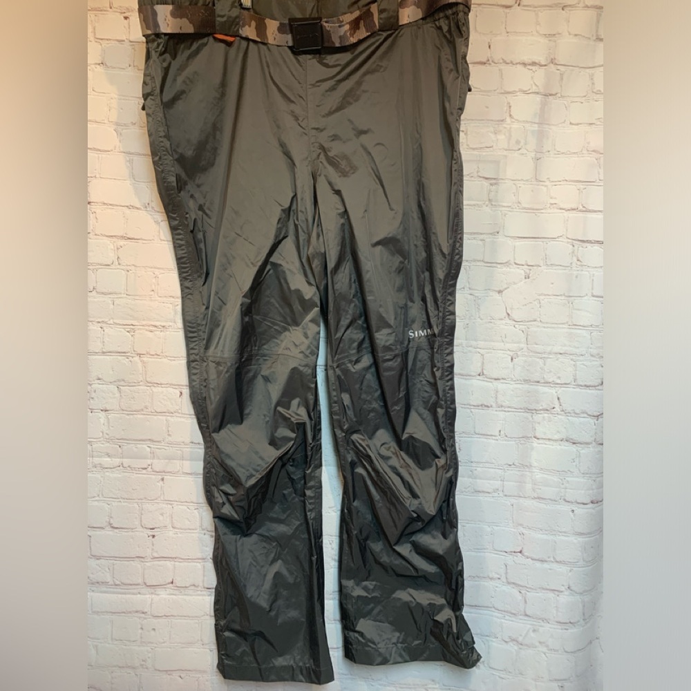NWOT Simms Green Nylon Fishing 🎣 Pants Camo Belt Size XXL​